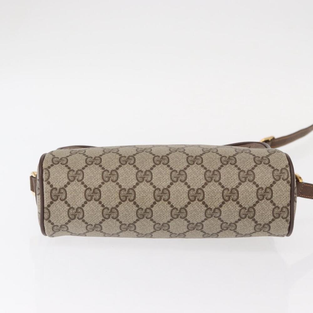 GUCCI GG Supreme Web Sherry Line Bag PVC Beige Red 119 02 087 Auth 152569 - Picture 5 of 16